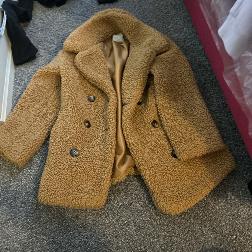 Chelsea & Violet Tan Sherpa Jacket